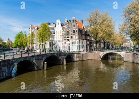 Keizersgracht Canal, Amsterdam, Netherlands, Europe Stock Photo