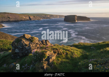 Castle Point, Loop Head, County Clare, Munster, Republic of Ireland, Europe Stock Photo