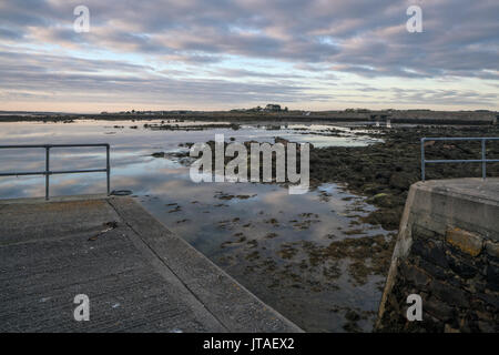 Carrickalegaun Bridge, Gorumna Island, Connemara, County Galway, Connacht, Republic of Ireland, Europe Stock Photo