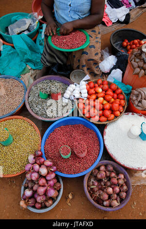 Masindi market stall, Masindi, Uganda, Africa Stock Photo