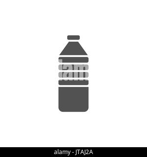 Water bottle icon on white background Stock Vector