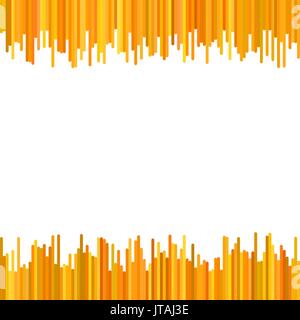 Abstract background from rounded vertical rounded stripes in orange tones - vector design Stock Vector