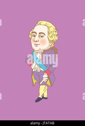 The great men in history Stock Vector