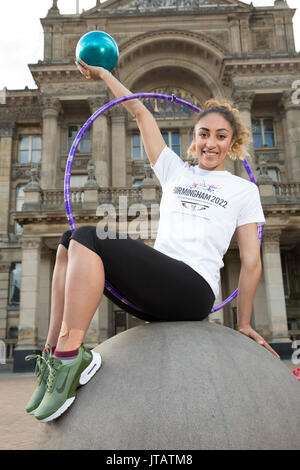 Rhythmic Gymnast Mimi-Isabella Cesar from Birmingham, UK. Three-time British senior all-around medallist