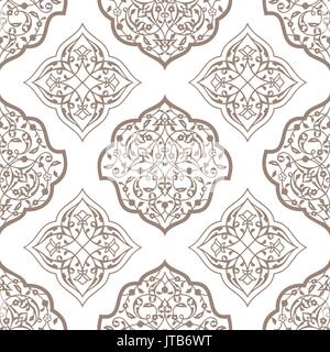 Oriental seamless pattern of mandalas. Stock Vector