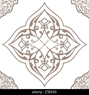 Oriental seamless pattern of mandalas. Stock Vector
