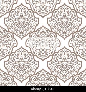 Oriental seamless pattern of mandalas. Stock Vector