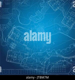 Blueprint. Architectural background. Stock Vector