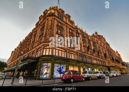 Harrods at dawn Stock Photo