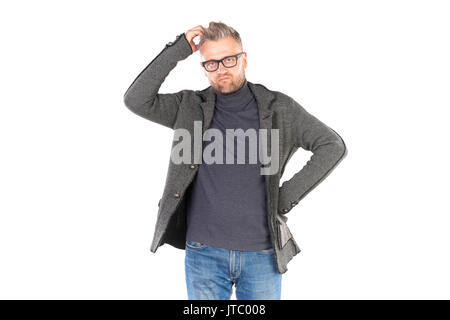 Man in eyeglasses Stock Photo
