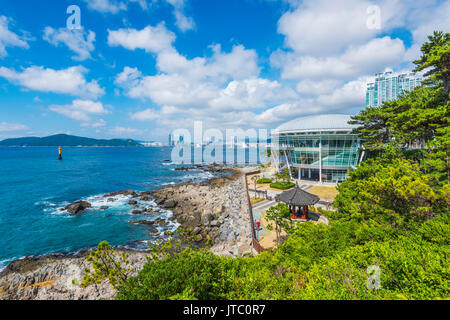 HaeUnDae Beach at Busan in Korea Stock Photo