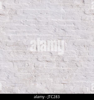seamless clean white painted brick wall. background, texture. Stock Photo