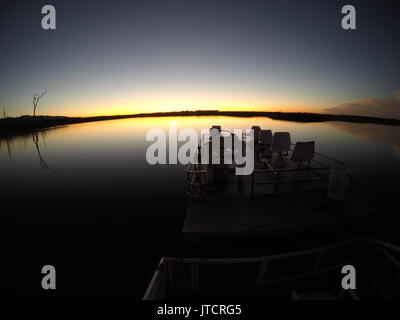 Sunset over the Lake Stock Photo