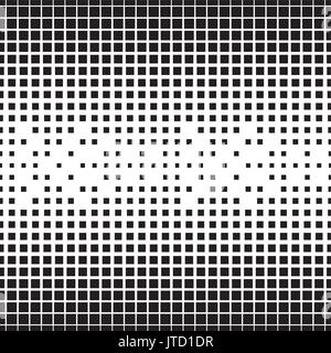 Halftone seamless black and white pattern with square. Abstract endless vector background can be used for textile, gift wrap,fabric. Stock Vector