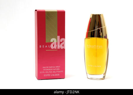 Beautiful Estee Lauder Eau De Parfum Spray Stock Photo
