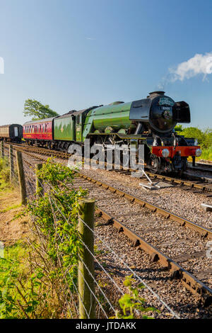 The world famous ex-LNER steam locomotive No.60103 'Flying Scotsman' at Bishops Lydeard on the West Somerset Railway, England, UK Stock Photo