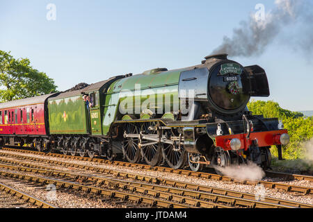 The world famous ex-LNER steam locomotive No.60103 'Flying Scotsman' at Bishops Lydeard on the West Somerset Railway, England, UK Stock Photo