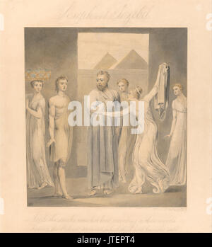 William Blake   Joseph and Potiphar's Wife Stock Photo