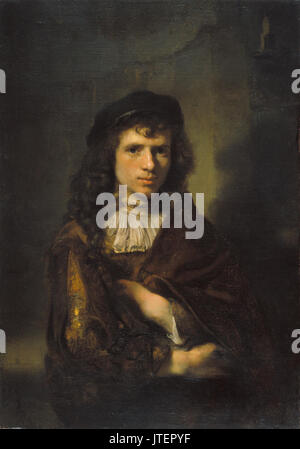 Willem Drost   Portrait of a Young Man Stock Photo