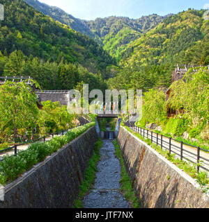 The traditional Japanese village of Saiko Iyashi no Sato Nemba Stock Photo