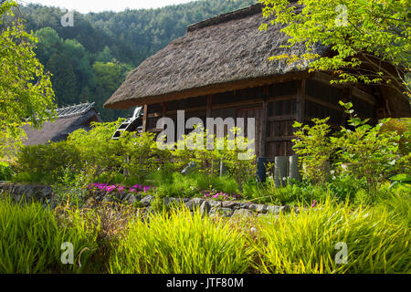 The traditional Japanese village of Saiko Iyashi no Sato Nemba Stock Photo