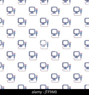 Pregnant screening pattern seamless Stock Vector