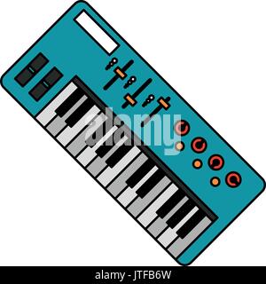 synthesizer instrument musical electric image Stock Vector Image & Art ...