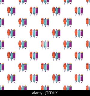 Pencil set pattern seamless Stock Vector