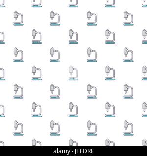 Microscope pattern seamless Stock Vector