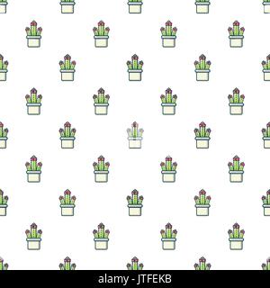 Cleistocactus pattern seamless Stock Vector