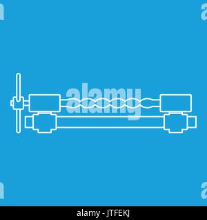 Blacksmiths clamp icon outline Stock Vector