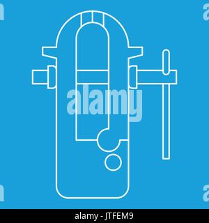 Blacksmiths vice icon outline Stock Vector
