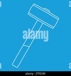 Sledgehammer icon outline Stock Vector