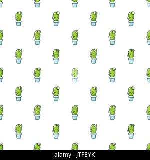 Coryphantha cactus pattern seamless Stock Vector