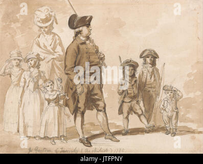 Paul Sandby   James Gandon and Family Stock Photo