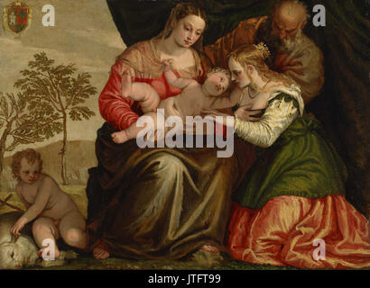 Paolo Veronese (Paolo Caliari) - The Mystic Marriage of St. Catherine ...