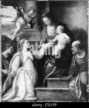 Veronese, Paolo   The Mystic Marriage of St Catherine Stock Photo