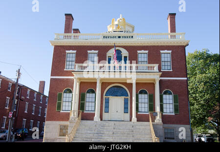 Custom House at the Salem Maritime National Historic Site on the waterfront  of Salem harbor at historic Salem Massachusetts  USA Stock Photo