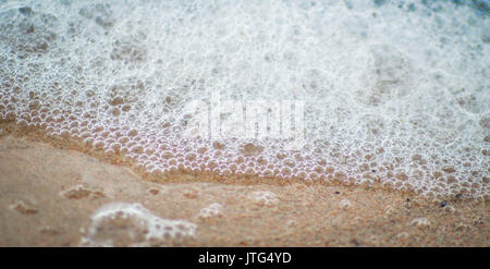 bubbles and foam on waters surface Stock Photo