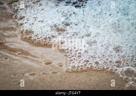 bubbles and foam on waters surface Stock Photo