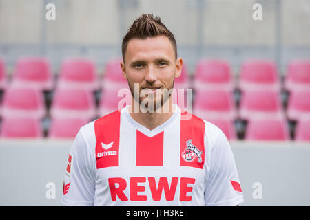 German Bundesliga, official photocall FC Cologne for season 2017/18 in Cologne, Germany: Marco Hoeger. Foto: Rolf Vennenbernd/dpa | usage worldwide Stock Photo