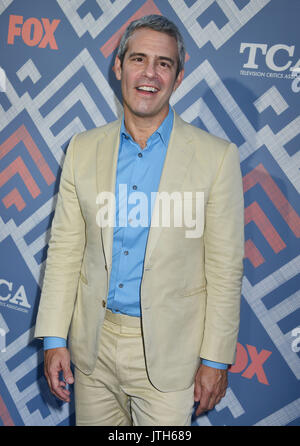 Los Angeles, California, USA. 08th Aug, 2017. Andy Cohen  arriving at the TCA Fox Summer Party 2017 at the Soho House in Los Angeles. August 8, 2017. Credit: Tsuni / USA/Alamy Live News Stock Photo