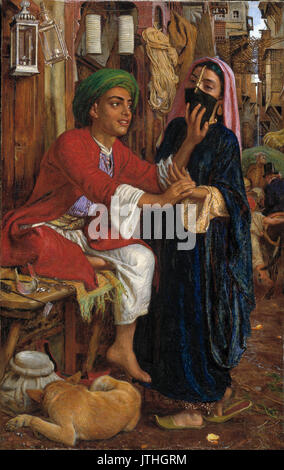 William Holman Hunt   The Lantern Maker's Courtship, A Street Scene in Cairo Stock Photo