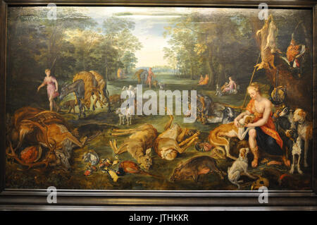 Van Balen and Brueghel, Diana at the Hunt, Musee de la Chasse et Nature Stock Photo