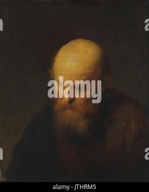 Rembrandt - Portrait of a Bald Old Man Stock Photo - Alamy