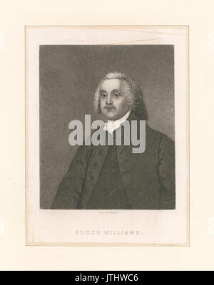 Roger Williams Founder of Rhode Island Stock Photo - Alamy