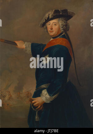 Antoine Pesne   Friedrich II. als Feldherr (1745) Stock Photo
