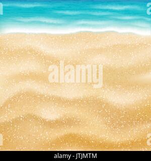 real bright sea sand beach background vector Stock Vector