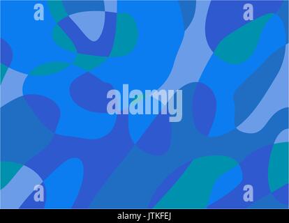 Abstract background of curved lines in dark blue colors Stock Vector