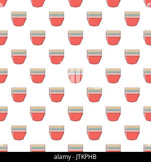 Baking molds pattern seamless Stock Vector